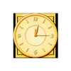 Golden Clock +++SALE++ (ANALOG ALARM HANDY WALL CLOCKS WITH ANALOGUE HANDS NIGHT STAND SCREENSAVER)