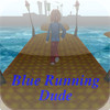 Blue Running Dude