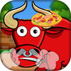 A Red Raging Bull Mayhem Collect - Hungry Animal Zoo Safari Feeding Stampede PRO