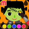 Monster Coloring Book - painting app for kids  - learn how to paint funny halloween creature