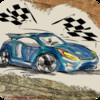 Paper Car Racing