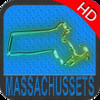 Massachussetts nautical chart HD: marine & lake gps waypoint, route and track for boating cruising fishing yachting sailing diving
