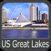 US Great Lakes - GPS Map Navigator