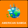 American Samoa Off Vector Map - Vector World