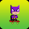 Jumpy Creepy Bat Dork- Airborne Super Hero Skateboarding Surfer