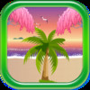 Beach Blanket Balloon Palm Tree Tropical Matching Ring Toss PRO