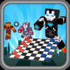 Iron Blocks 3D Hero Checkers - Man & Boy Strategy Wars