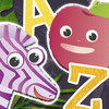 ABC Animal vs. Veggie Flash Cards - Fun Animals & Vegetables Alphabet Flashcards from A to Z for Kids