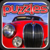 Classic Cars Puzzle - Streets and Town Backgrounds