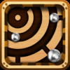 Labyrinth Maze Retro Style Game - Steel Balls on Gravity defying Roller coaster Ride !