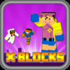 X-Blocks 2D Hero Skin Finding X Shield - " Craft Blocks Edition "