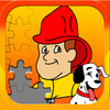 Fireman JigSaw Puzzle - Free Animated Puzzles for Kids with Fun Firetruck and Firemen Cartoons in HD!