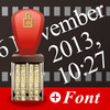 Date Stamp Font Camera