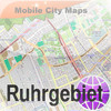 Ruhrgebiet Street Map.