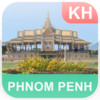 Phnom Penh, Cambodia Map - PLACE STARS