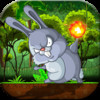 Bunny Jungle Jump & Fire Throw - Jumping Rabbit & Flying Burning Ball FREE FUN