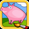 The Farm - Color Your Puzzle and Paint the Animals of the Farm - Coloring, Drawing and Painting Games for Kids - Lite