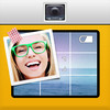 phoTWO - make a photo with both cameras at once to collage yourself into any image! Create your own photo story!