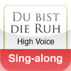 Du bist die Ruh, Schubert (High Voice & Piano - Sing-Along)