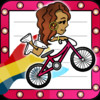 A Celeb Bike Race Downhill Multiplayer 2 - Girl Star Power Edition