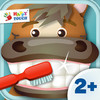 Brush your teeth with funny animals for kids and toddlers (by Happy Touch Apps) Free