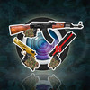 Insta Gun: Fantasy Movie Video Game, Cosplay Anime Weapon, Pistol, and Rifle Stickers for Photo