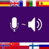 Speech Translator - Recognises and translates speech like the best assistant or trainer into English, German, Spanish, Greek, Romanian or another of the 24 language selections for pro TTS reading spoken voice output for lesson for teaching you to speak