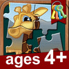 Kids Jigsaw Puzzles School 4+: Favorite Learning Game with Interactive 2 Player Mode for Ages 4 plus