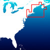 Aqua Map New England - coast from Maine to Connecticut - Marine GPS Offline Nautical Charts for Fishing, Boating and Sailing