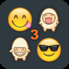 Emoji 3 Emoticons for Whats.App, Messages, SMS, WeChat, LINE, Kik, Viber & Tango - Animation Emojis