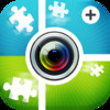 Camera Pic FX Blender Matic - Easy Jigsaw Puzzles Maker to Mask Mess Up Clone & Custom Blend Your Images and Insert Insta Captions with Pixlr Photo Effects, plus Word Fonts Editor - Express Yr Beautiful Moments!