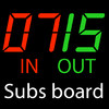 Football Substitute Number Board