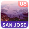 San Jose, CA, USA Offline Map - PLACE STARS