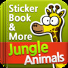 Jungle Animals Sticker Book, Flashcard & More