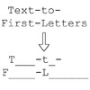Text-to-First-Letters