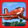 Blocky Cube Air Racer - 3D Airplane Game