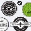 Vintage Stickers - Beautiful retro badges, labels and stamps for your pictures