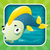 Fishing game for children age 2-5: Fish puzzles, games and riddles for kindergarten and pre-school.