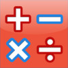 AB Math Red - fun games for kids and the family : addition, times tables, mental math