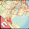 New York offline road map, guide & hotels (FREE edition)