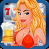 Cute Girls Love Beer and Slots - Vegas Style Lady Luck 777 Casino Slot Machine Jackpot Game