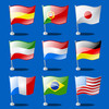 World Flags Matching Game: Flags, Fruits and Geography Learning Game for Kids