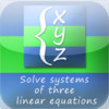 Calculator for solving systems of linear equations with three variables 3x3