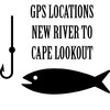 NC Saltwater Fishing - New River to Cape Lookout GPS Map
