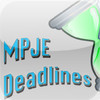 MPJE Deadlines/timelines