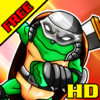 Green Reptile Ninja World All Stars HD FREE - Going Retro Arcade Style by Golden Goose Production