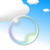 Fly a Bubble! Swipe sensitively to avoid clouds and fly a bubble to universe!