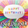 Happy Birthday Wishes Cardgram - Post Text or Quotes Pictures to Instagram Facebook and Twitter