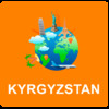 Kyrgyzstan Off Vector Map - Vector World