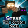 Steve the Dragon Rider - Minecraft Style Version